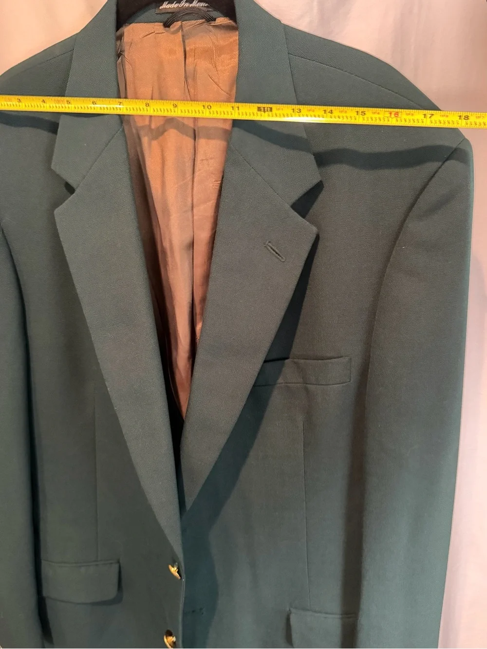 Wimbledon of England Men’s Green Blazer Gold Buttons Dillard’s 42R